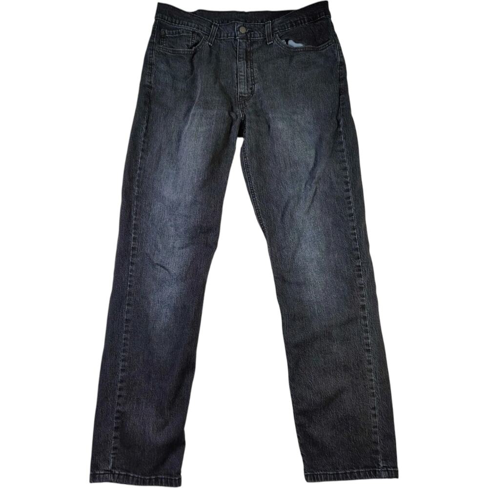 Levi's 541 Jeans Athletic Taper Fit Men's 36x34 Black Casual Emo Goth Skater Y2K